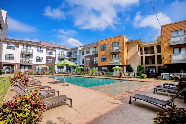 Oaks 5th Street Crossing at City Station apartments in Garland, TX