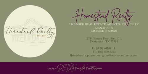 Homestead Realty apartments in Beaumont, TX