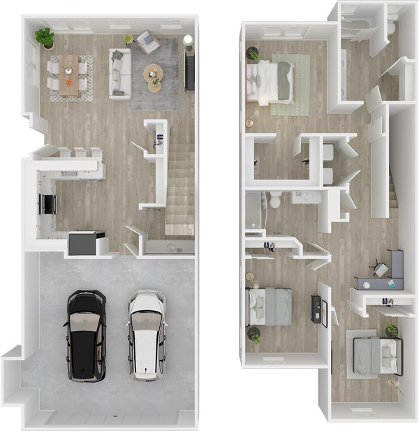 Desert Meadows Townhomes apartments in Lancaster, CA