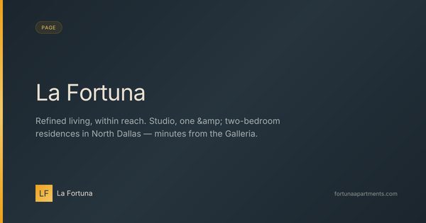 La Fortuna Apartments apartments in Dallas, TX