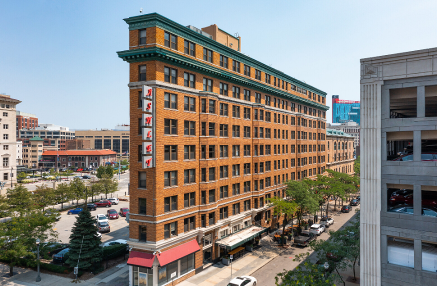 The Ashley apartments in Detroit, MI